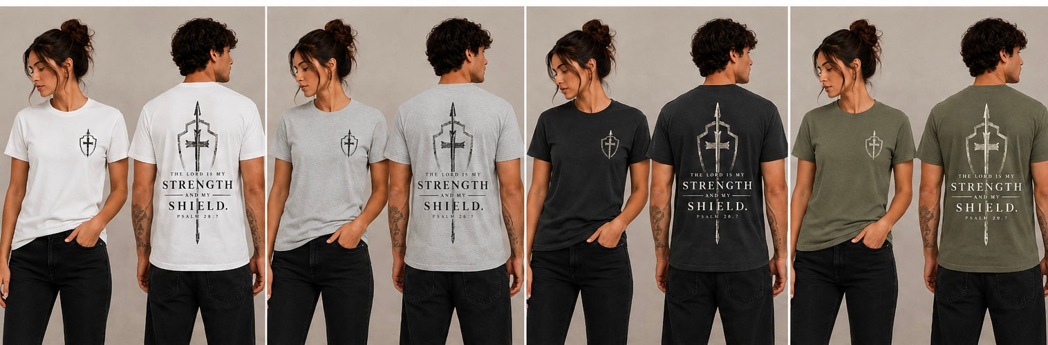 Strength and shield with graphic