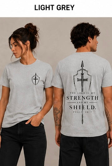 Strength and shield with graphic